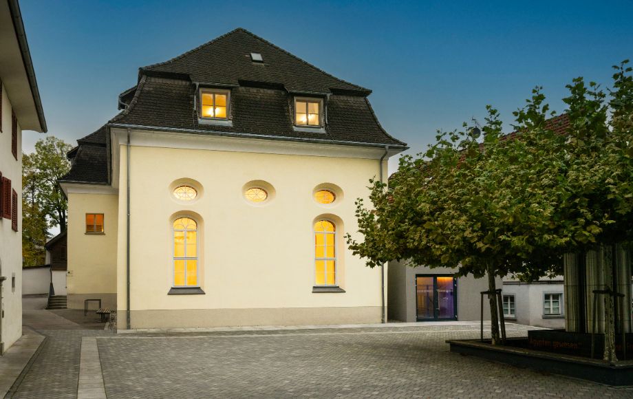 Salomon-Sulzer-Saal in Hohenems von außen.